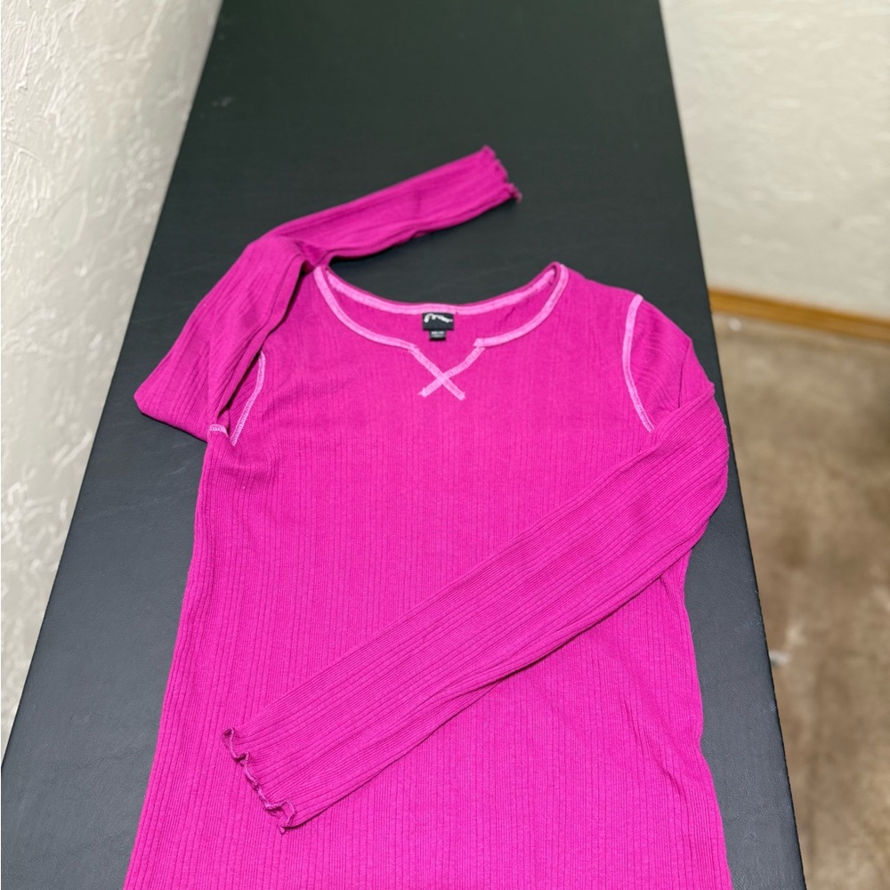 Art Class Pink Long Sleeve Stretch Top Girls XXL
